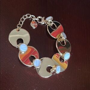 Alfani Elegant Gold Tone and White Mother of Pearl Bracelet